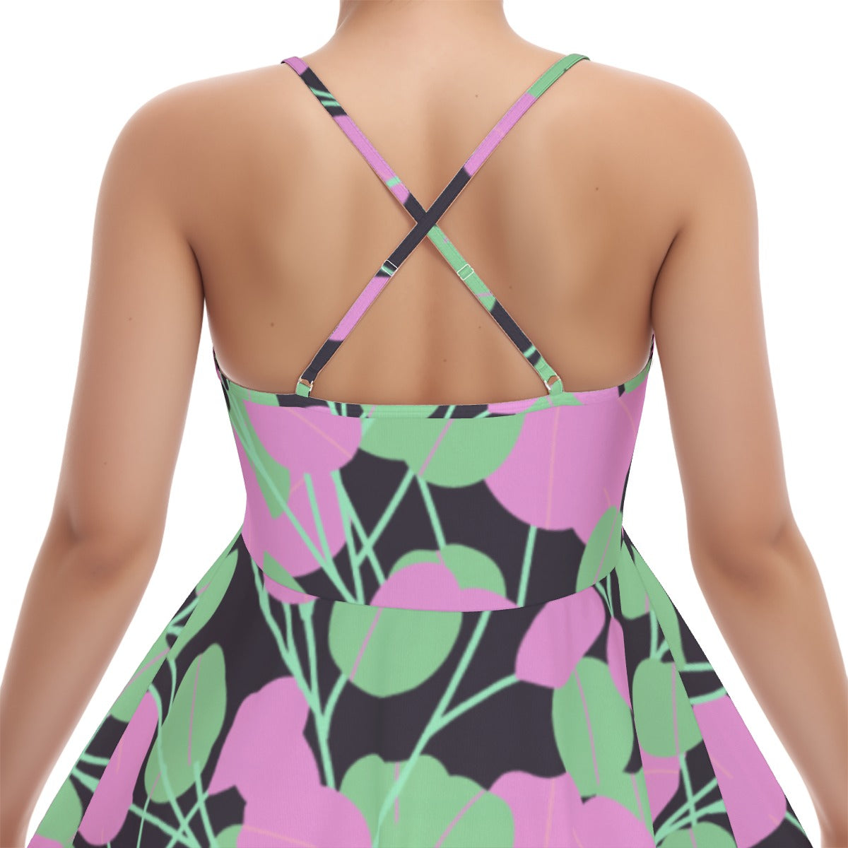 All-Over Print Women‘s Cross Cami Dress