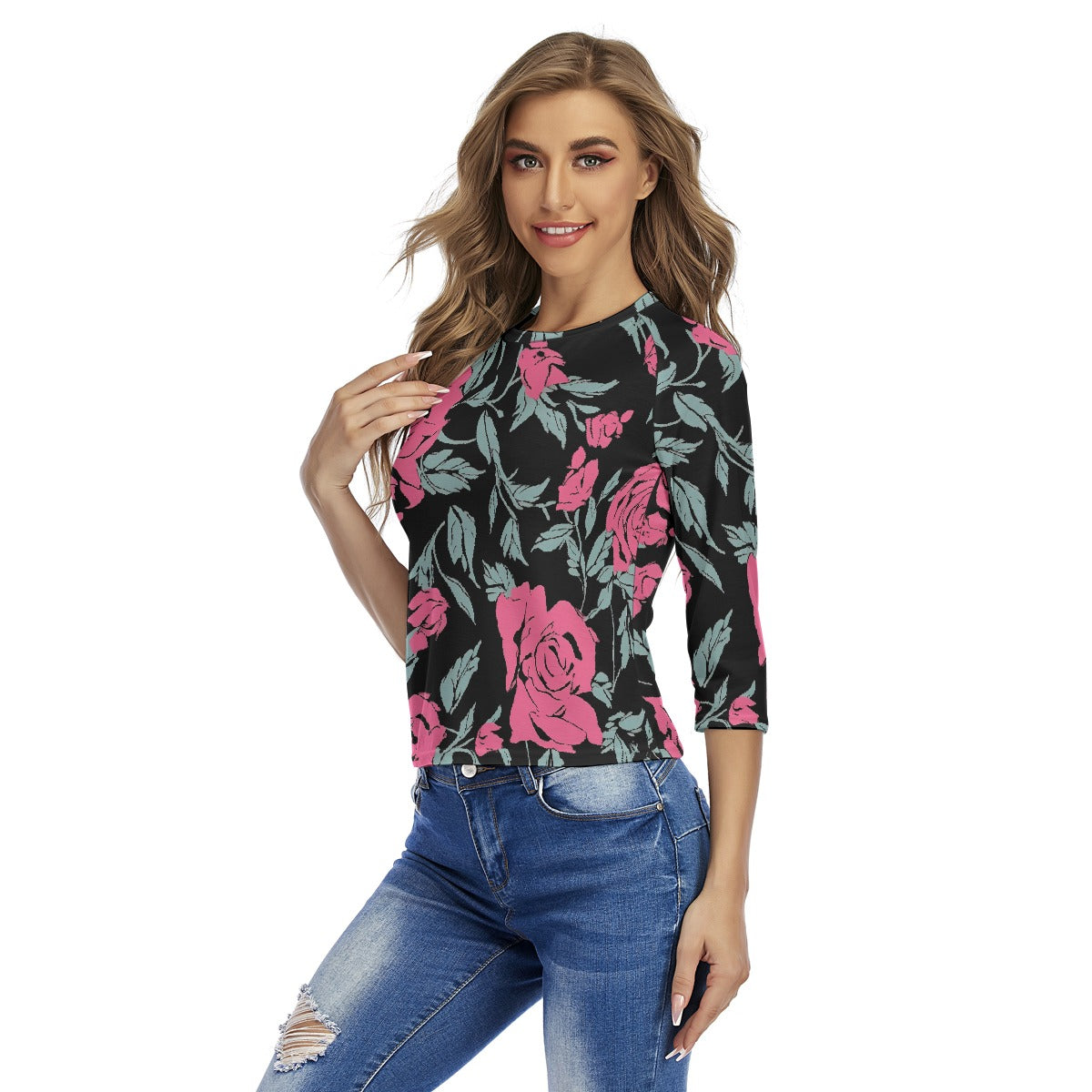 All-Over Print Women's Raglan Sleeves T-shirts