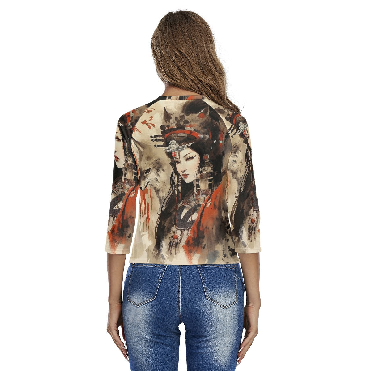 All-Over Print Women's Raglan Sleeves T-shirts