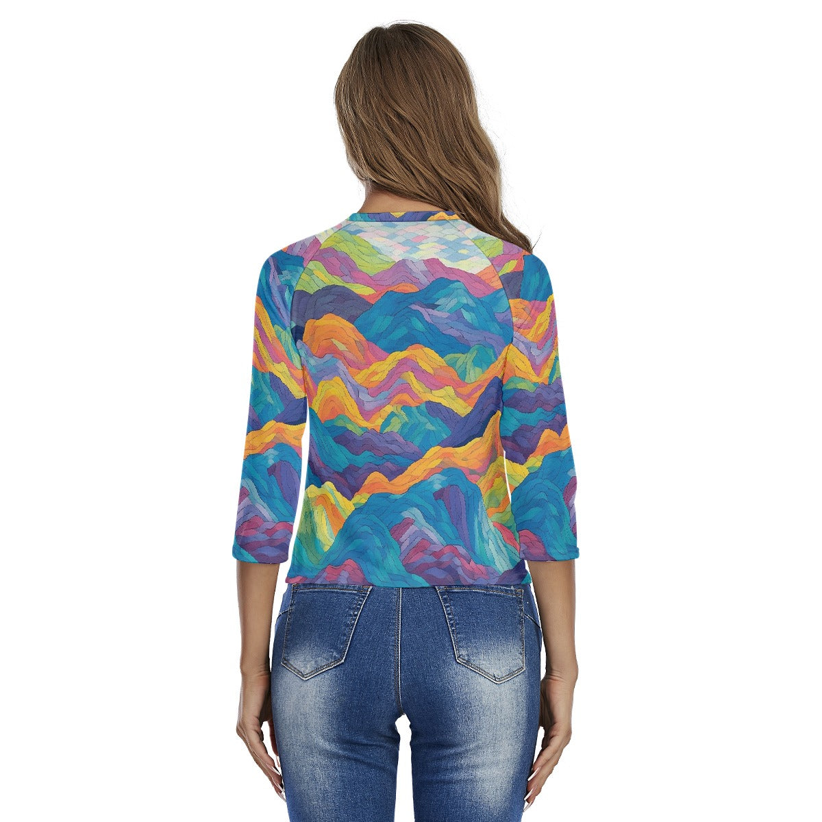 All-Over Print Women's Raglan Sleeves T-shirts