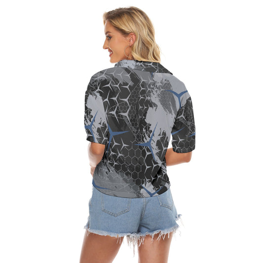 All-Over Print Women's V-neck Shirts