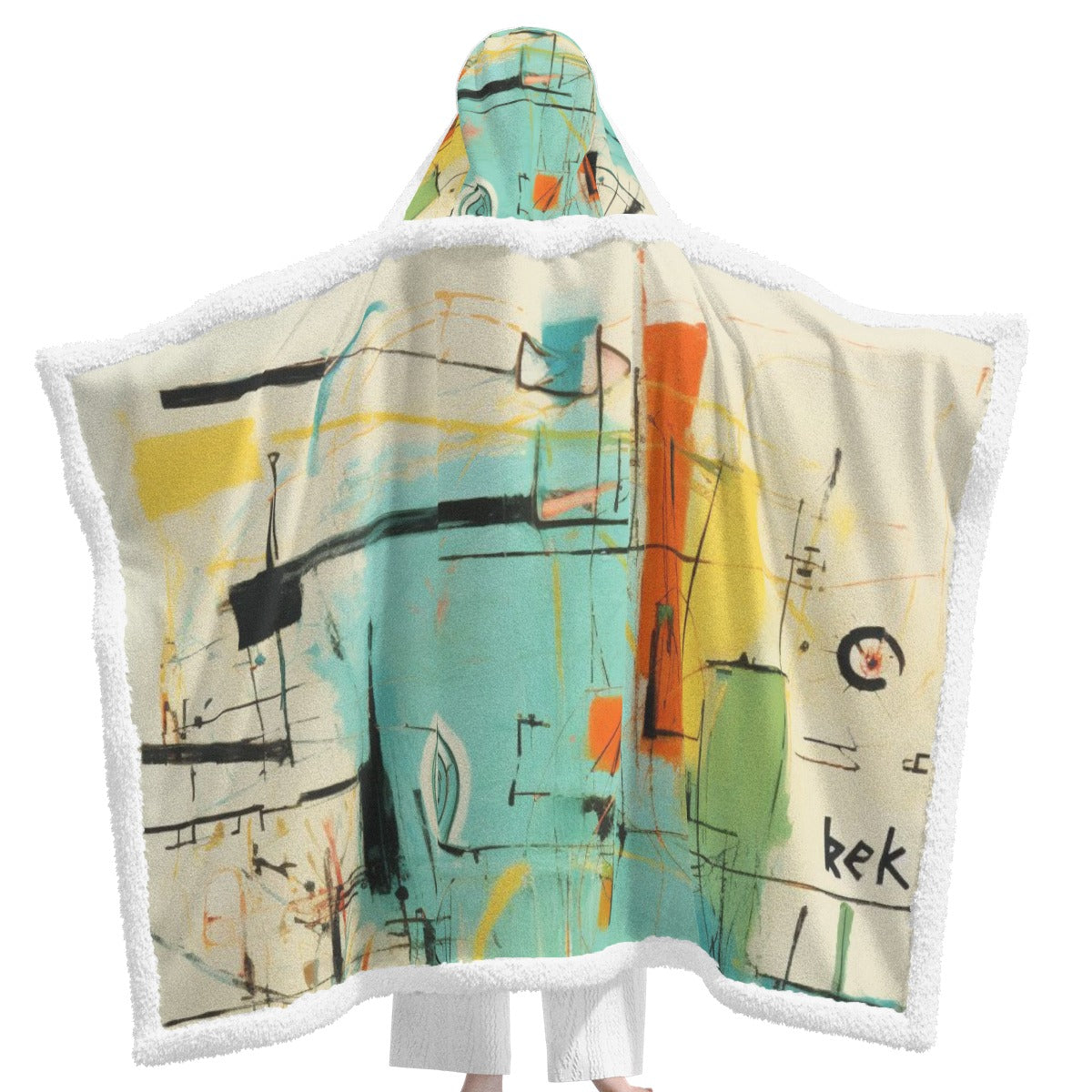 All-Over Print Unisex Wearable Hooded Blanket