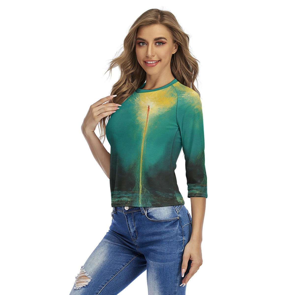 All-Over Print Women's Raglan Sleeves T-shirts