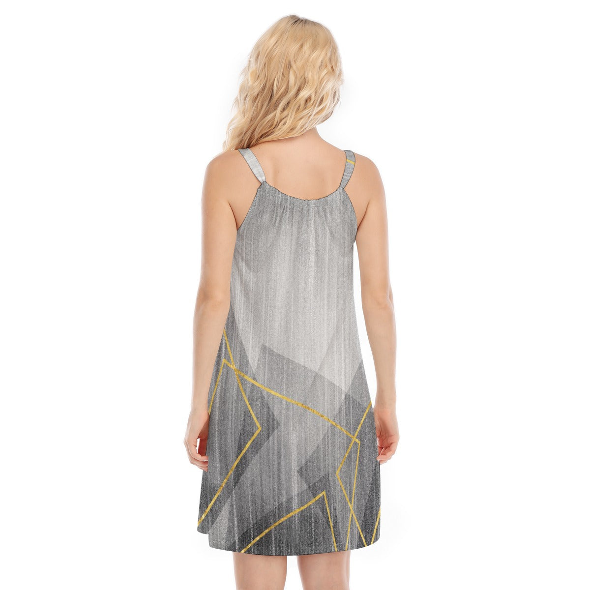 All-Over Print Women's O-neck Cami Dress