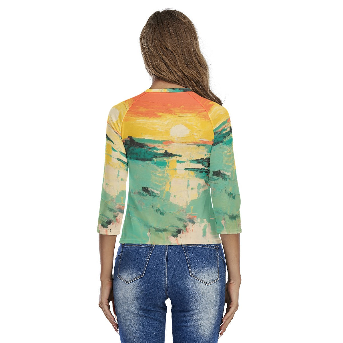 All-Over Print Women's Raglan Sleeves T-shirts