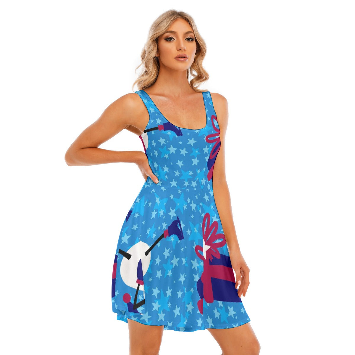 All-Over Print Women's Tank Vest Dress