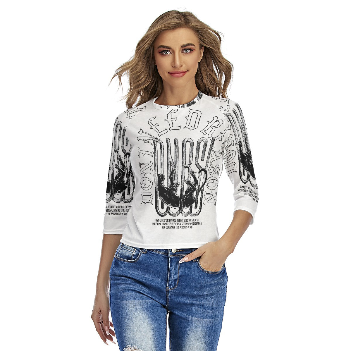 All-Over Print Women's Raglan Sleeves T-shirts