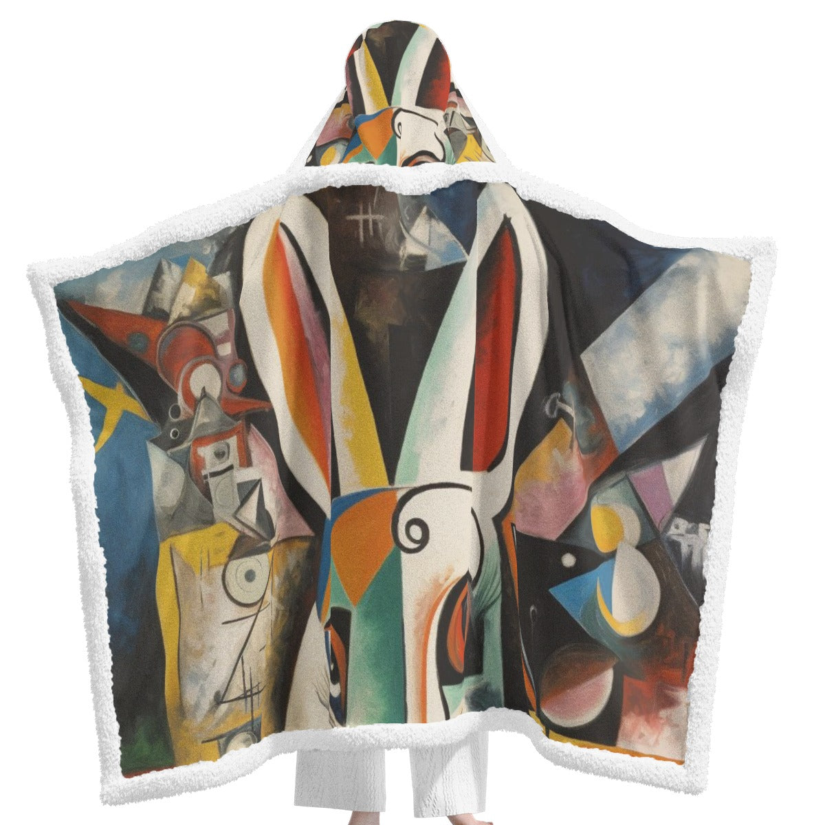 All-Over Print Unisex Wearable Hooded Blanket