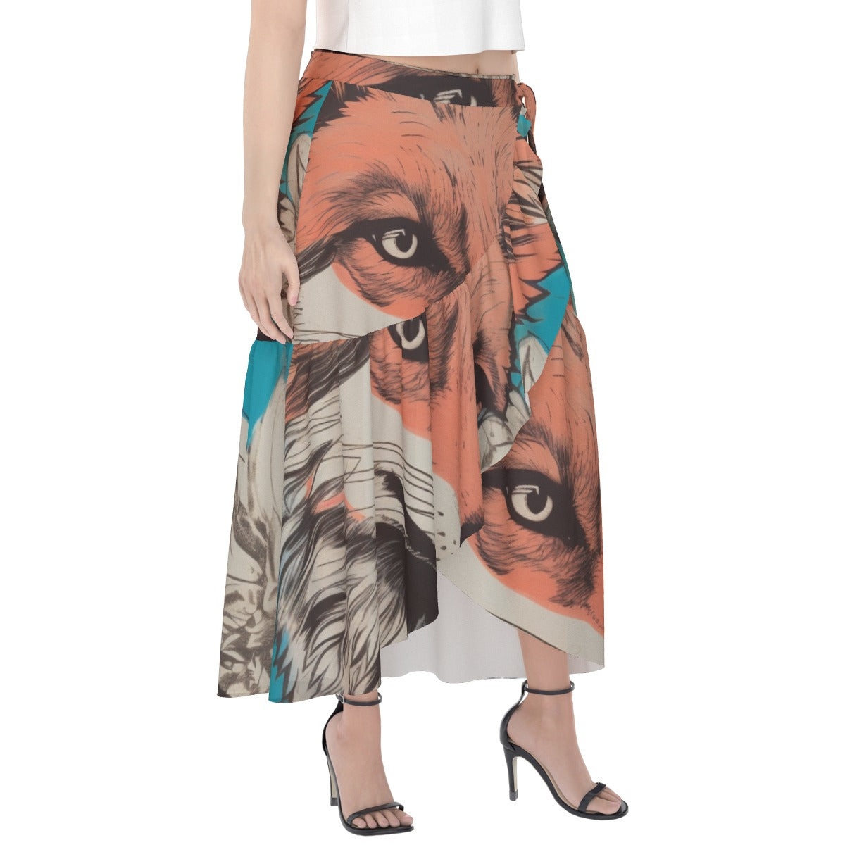 All-Over Print Women's Wrap Skirt