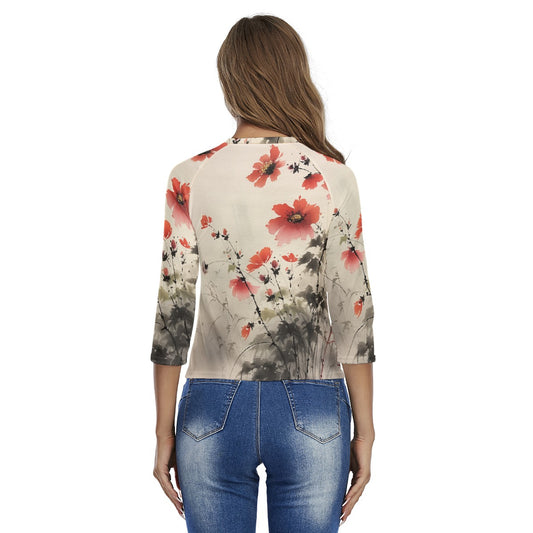 All-Over Print Women's Raglan Sleeves T-shirts