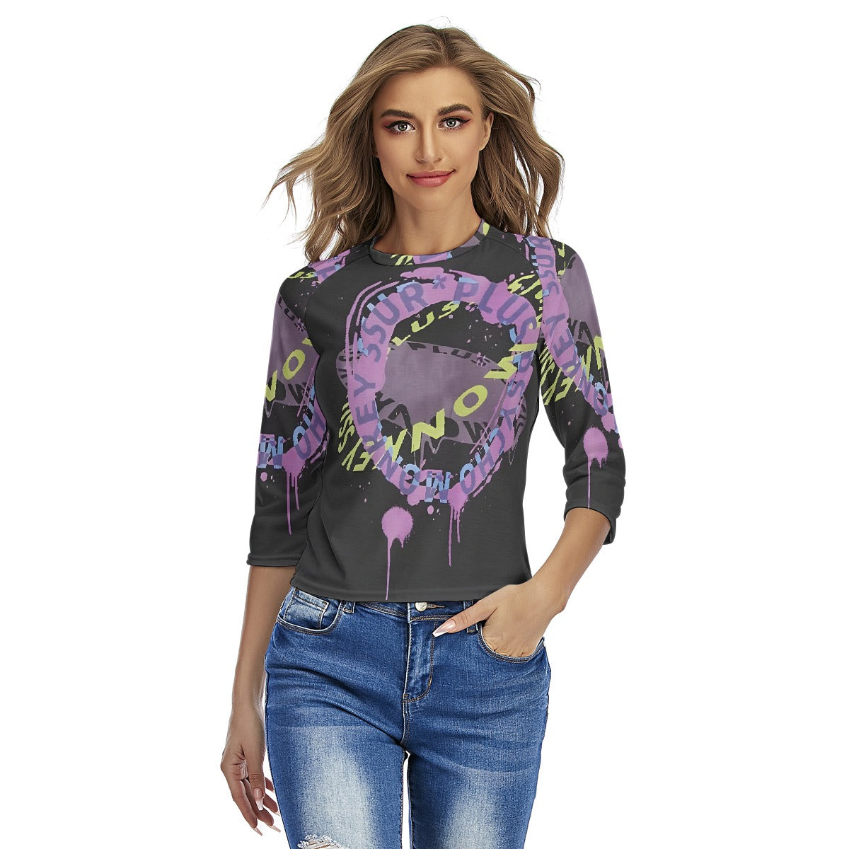 All-Over Print Women's Raglan Sleeves T-shirts