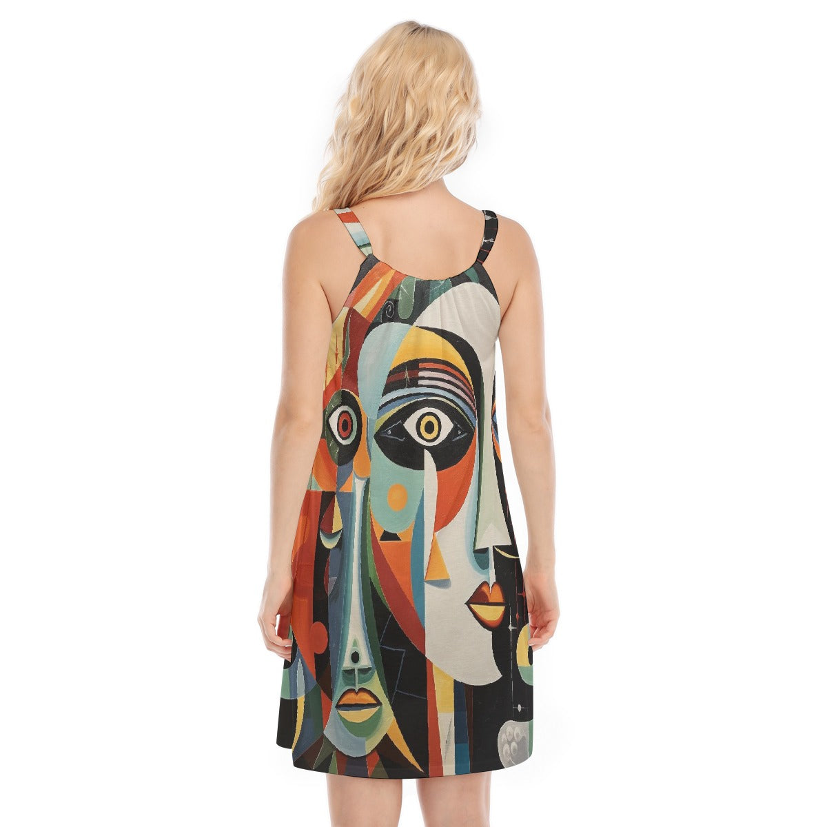 All-Over Print Women's O-neck Cami Dress