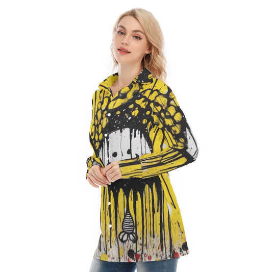 All-Over Print Women's Long Shirt