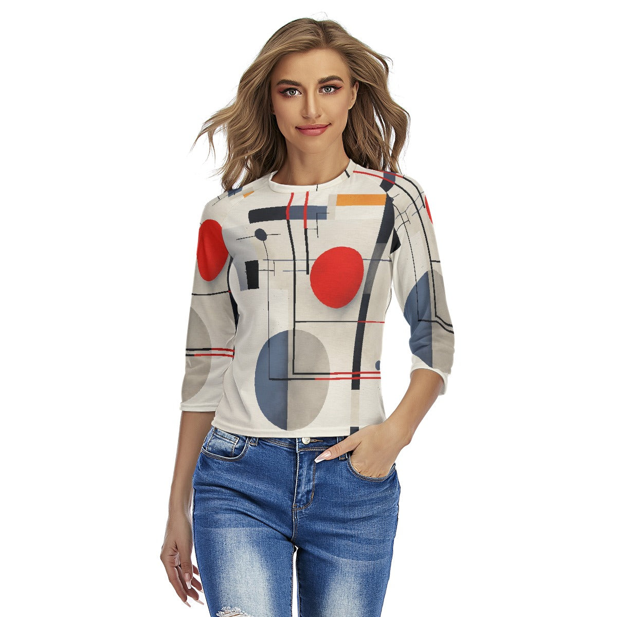 All-Over Print Women's Raglan Sleeves T-shirts