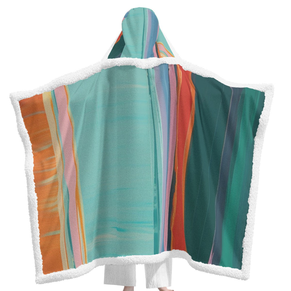 All-Over Print Unisex Wearable Hooded Blanket