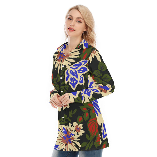 All-Over Print Women's Long Shirt