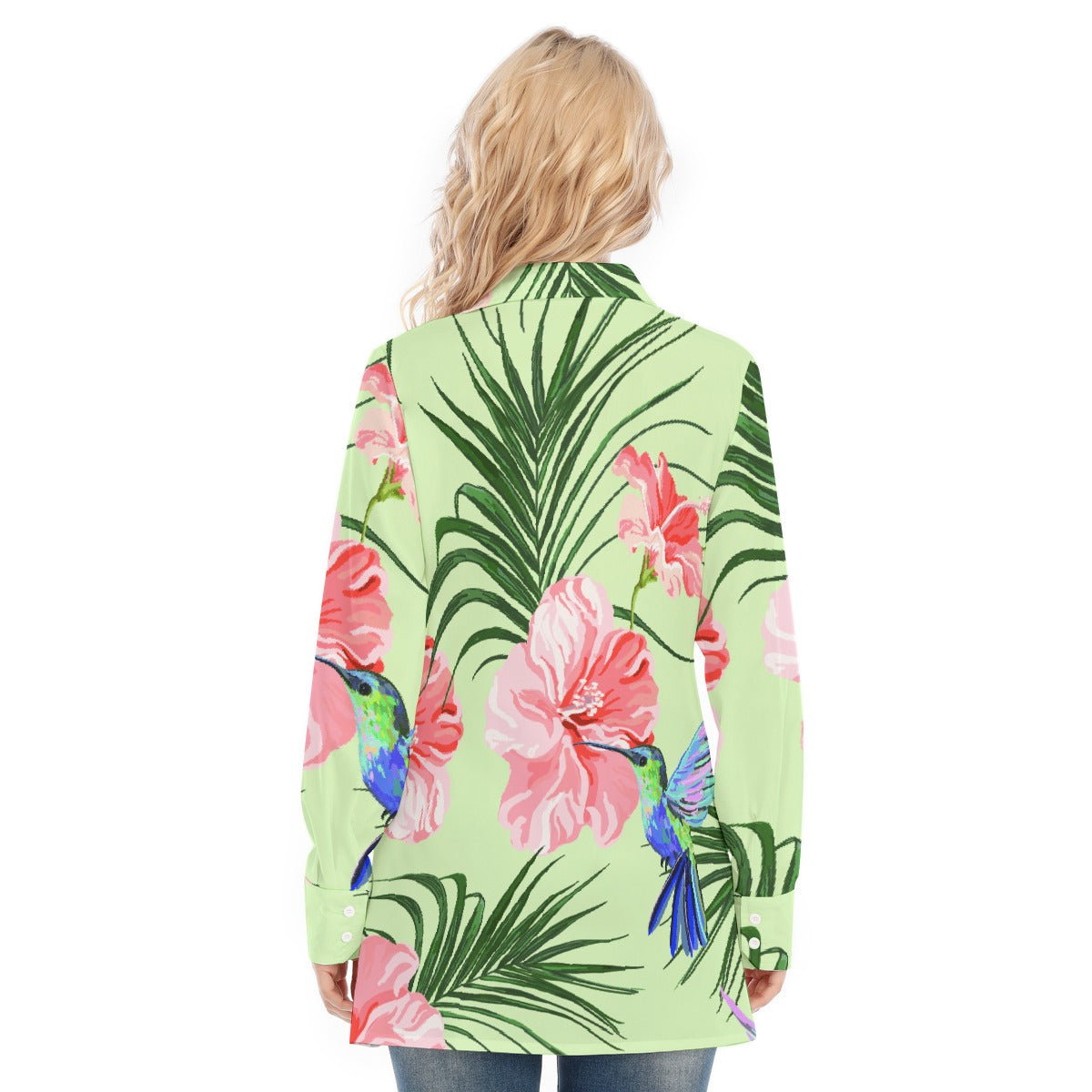 All-Over Print Women's Long Shirt