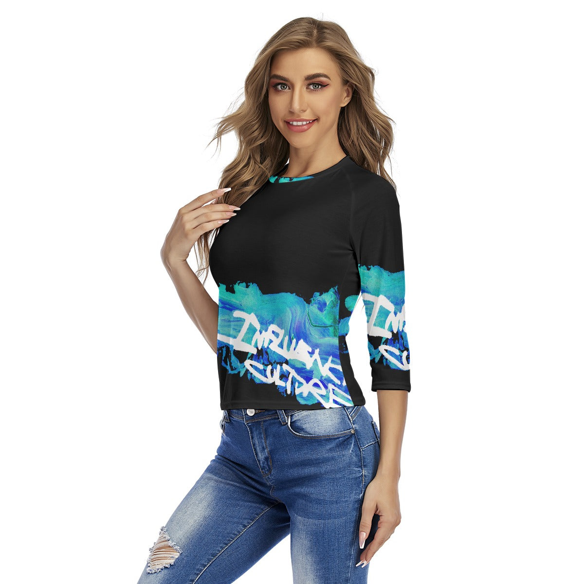 All-Over Print Women's Raglan Sleeves T-shirts