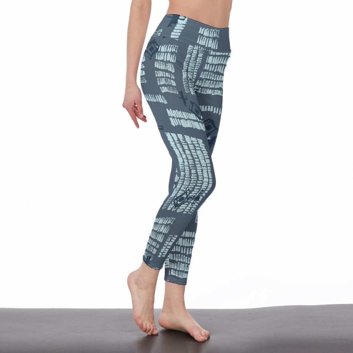 All-Over Print Women's High Waist Leggings | Side Stitch Closure