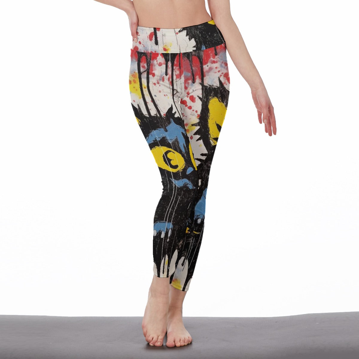 All-Over Print Women's High Waist Leggings | Side Stitch Closure