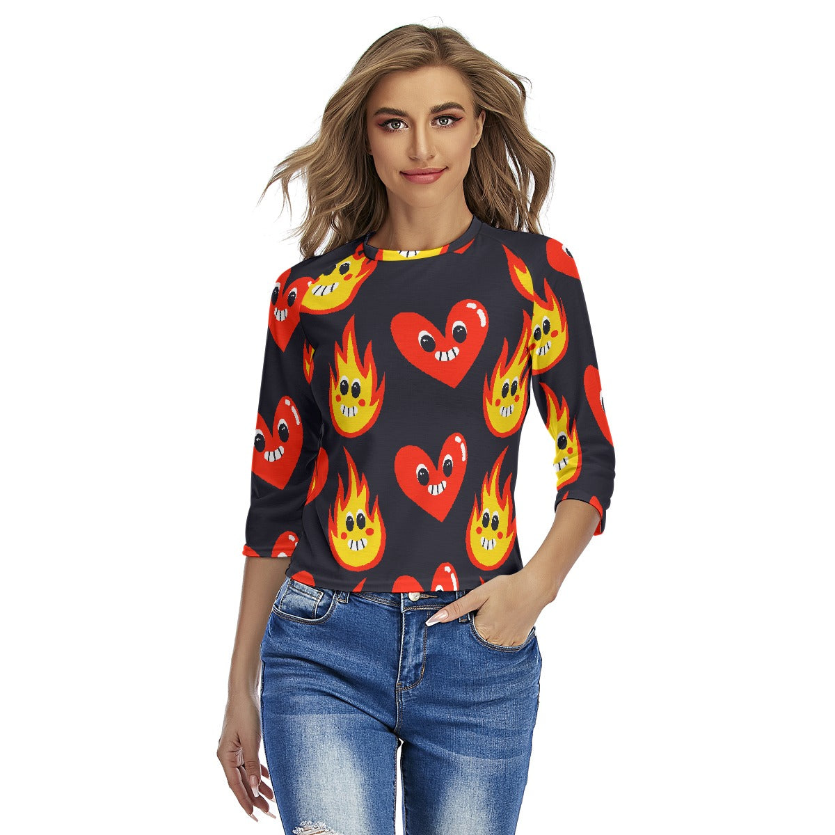 All-Over Print Women's Raglan Sleeves T-shirts