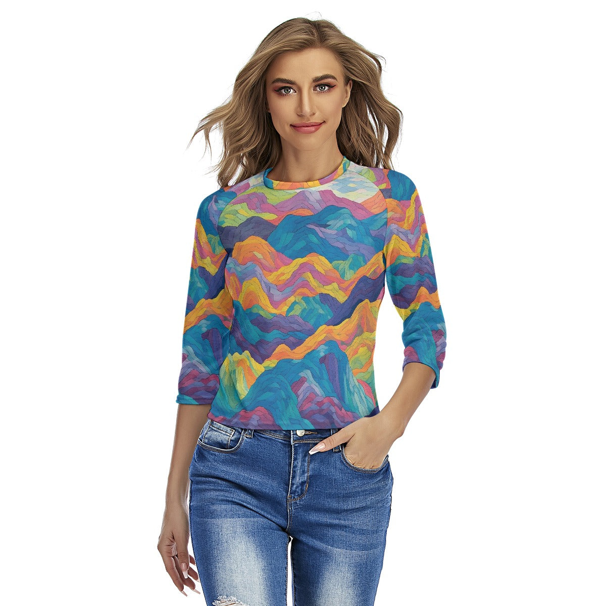 All-Over Print Women's Raglan Sleeves T-shirts