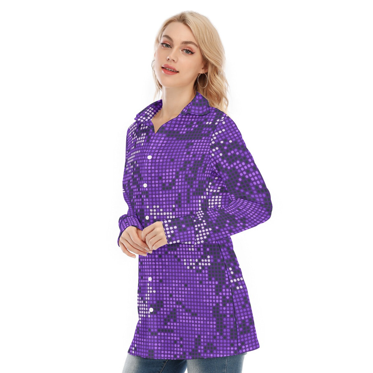 All-Over Print Women's Long Shirt