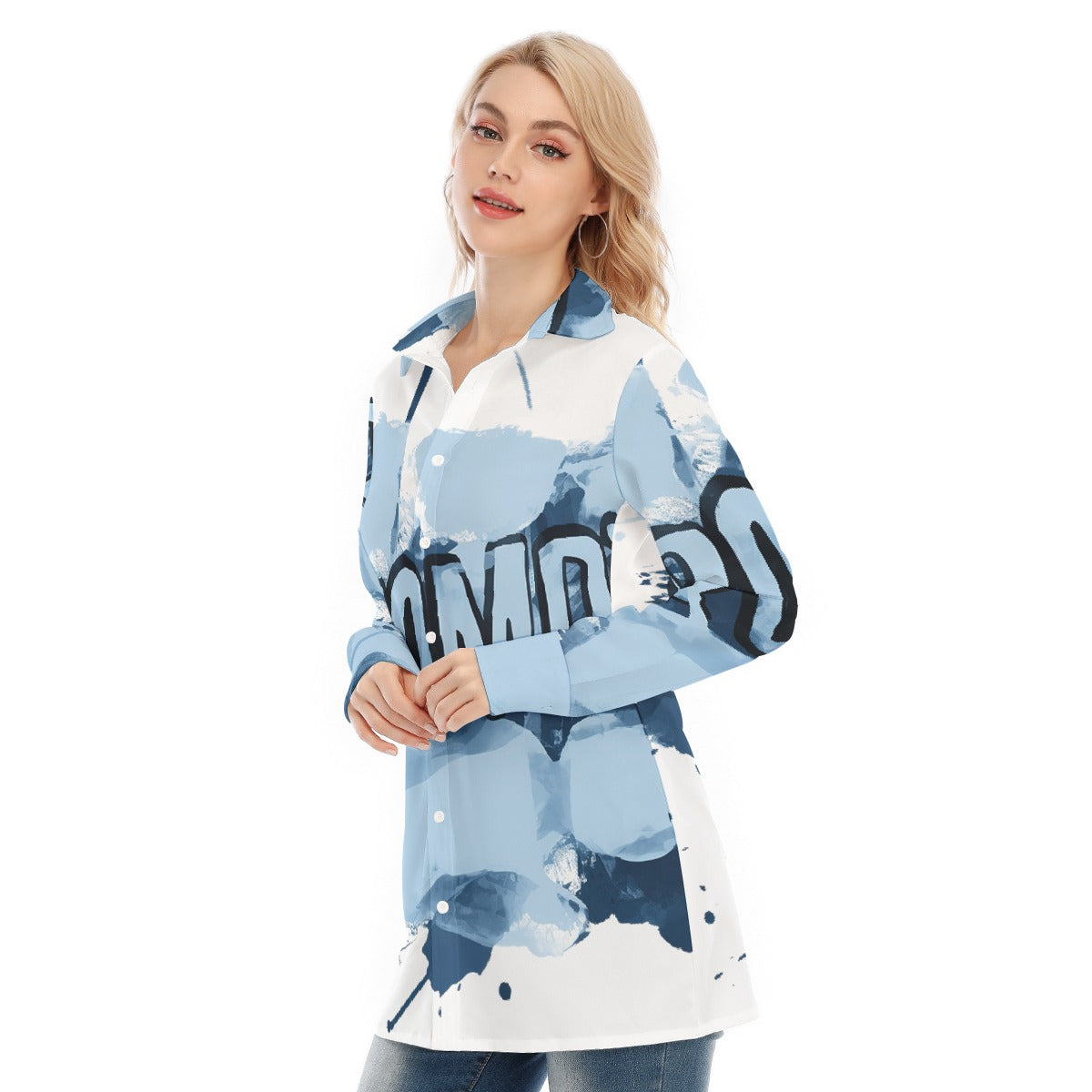 All-Over Print Women's Long Shirt