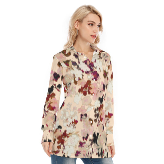 All-Over Print Women's Long Shirt