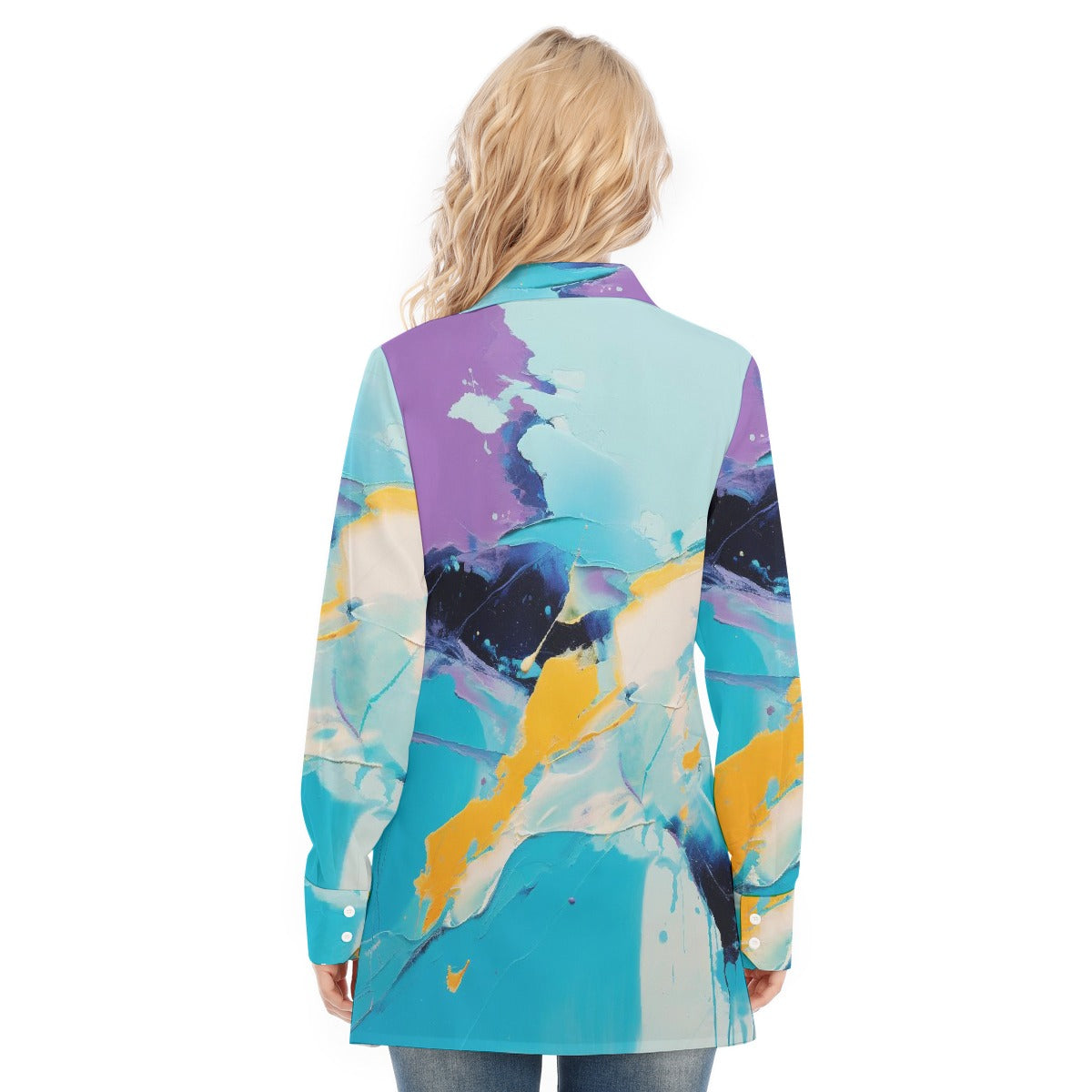 All-Over Print Women's Long Shirt