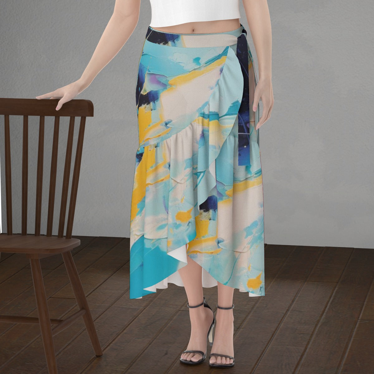 All-Over Print Women's Wrap Skirt