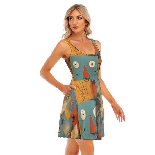 All-Over Print Women's Tank Vest Dress