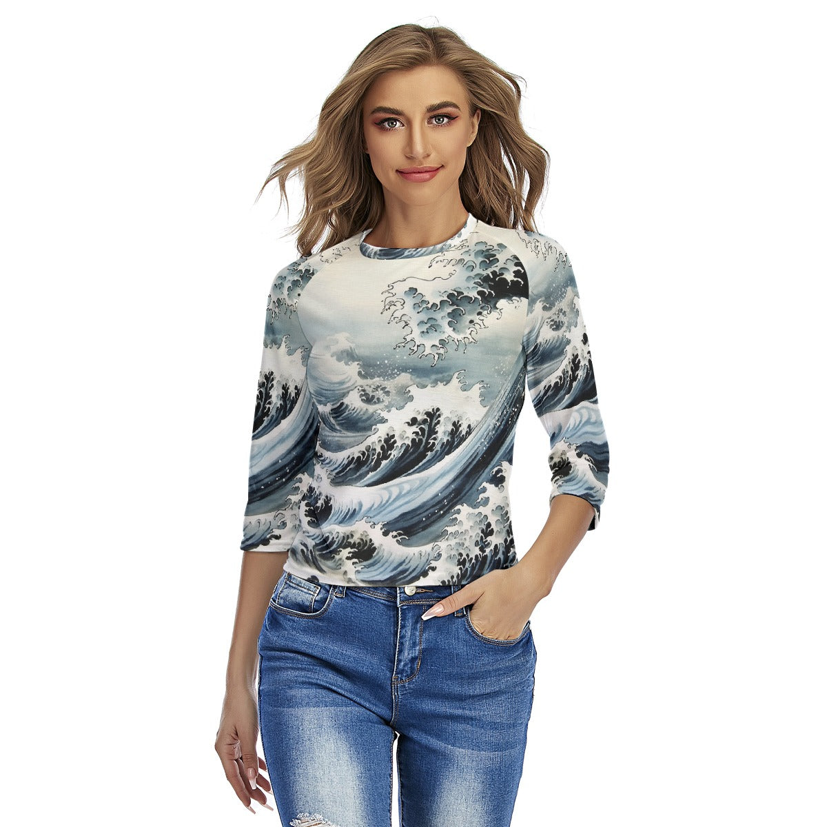 All-Over Print Women's Raglan Sleeves T-shirts