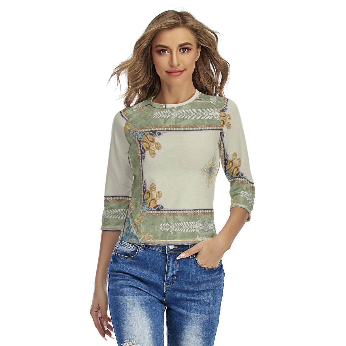 All-Over Print Women's Raglan Sleeves T-shirts