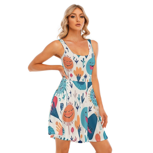 All-Over Print Women's Tank Vest Dress