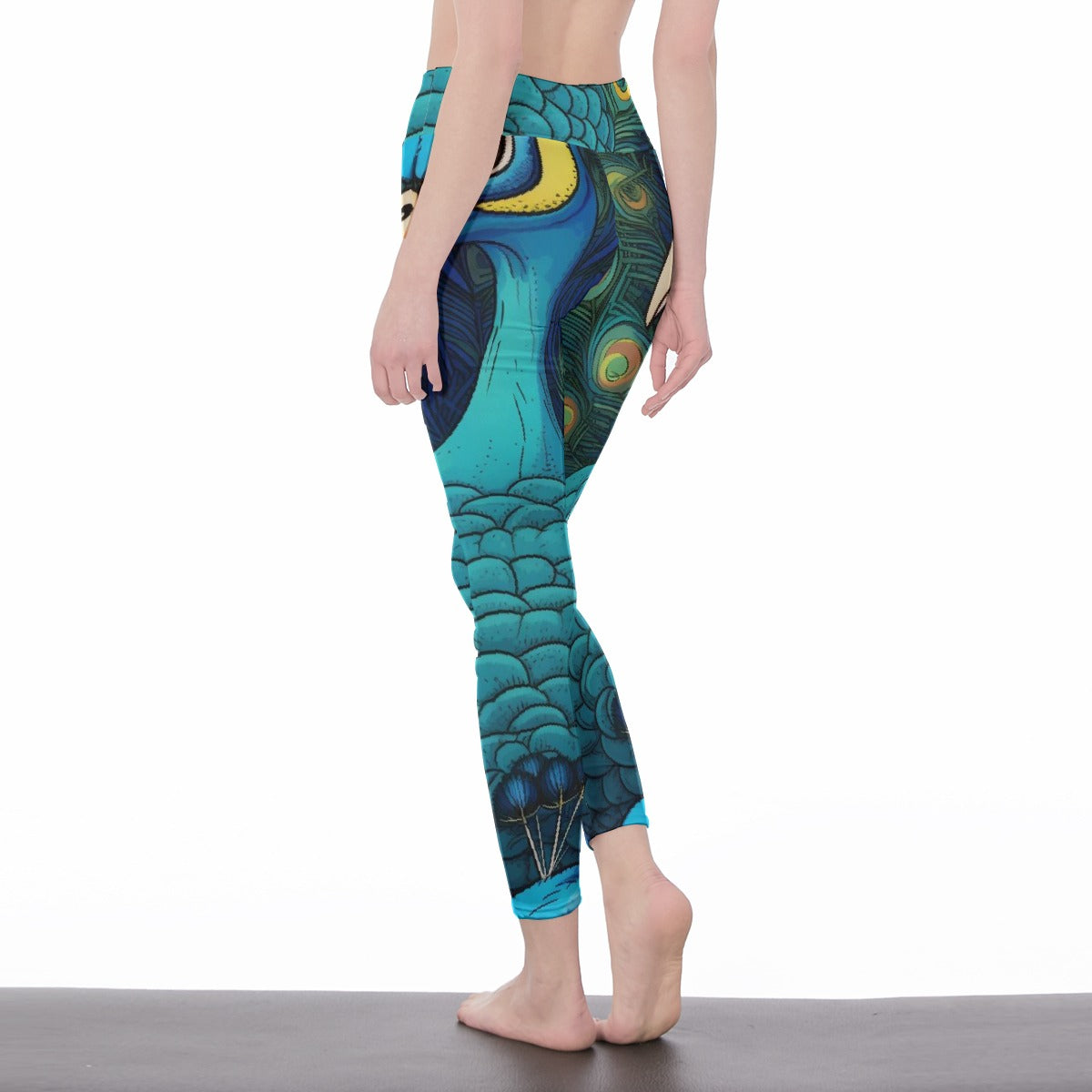 All-Over Print Women's High Waist Leggings | Side Stitch Closure