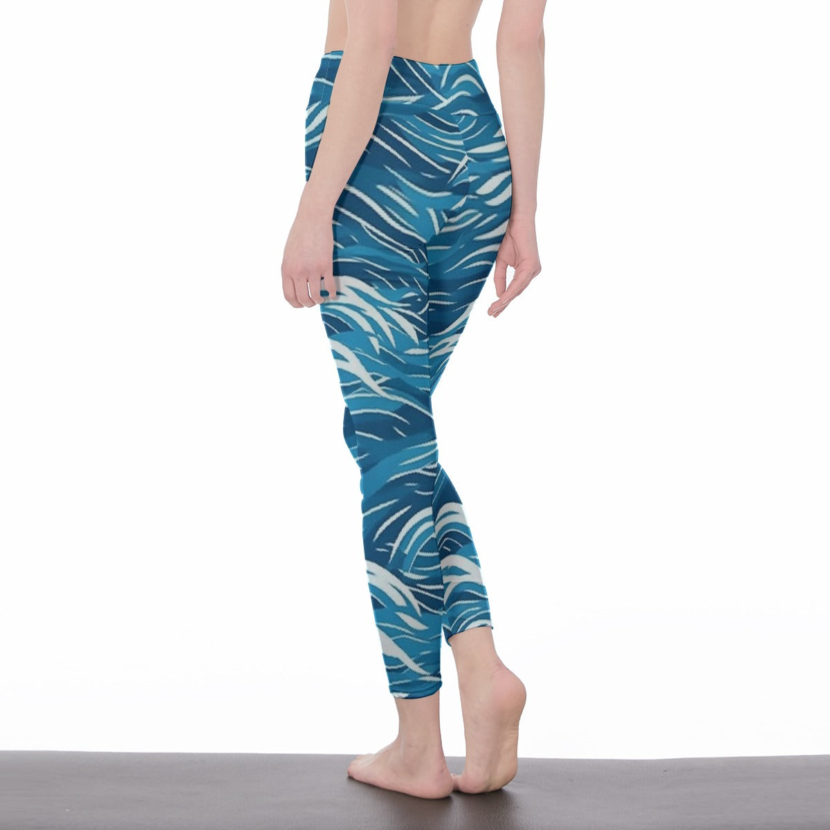 All-Over Print Women's High Waist Leggings | Side Stitch Closure