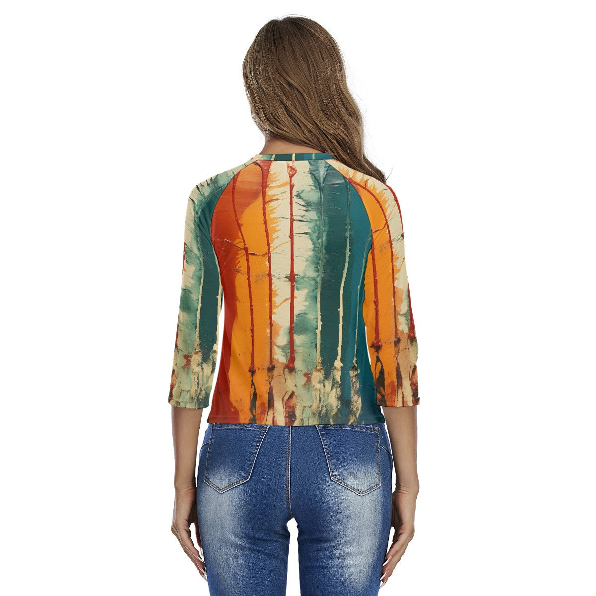 All-Over Print Women's Raglan Sleeves T-shirts