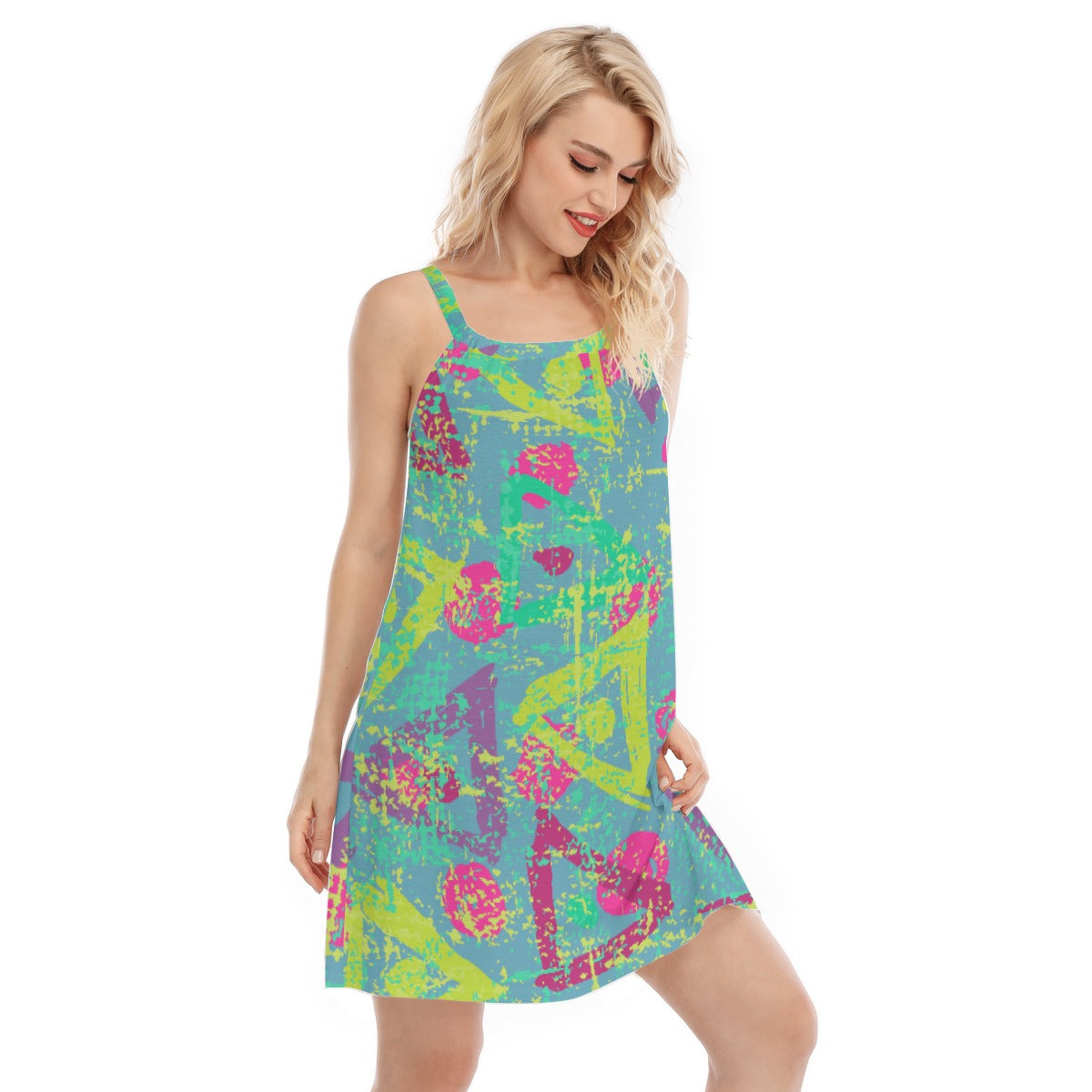 All-Over Print Women's Sleeveless Cami Dress