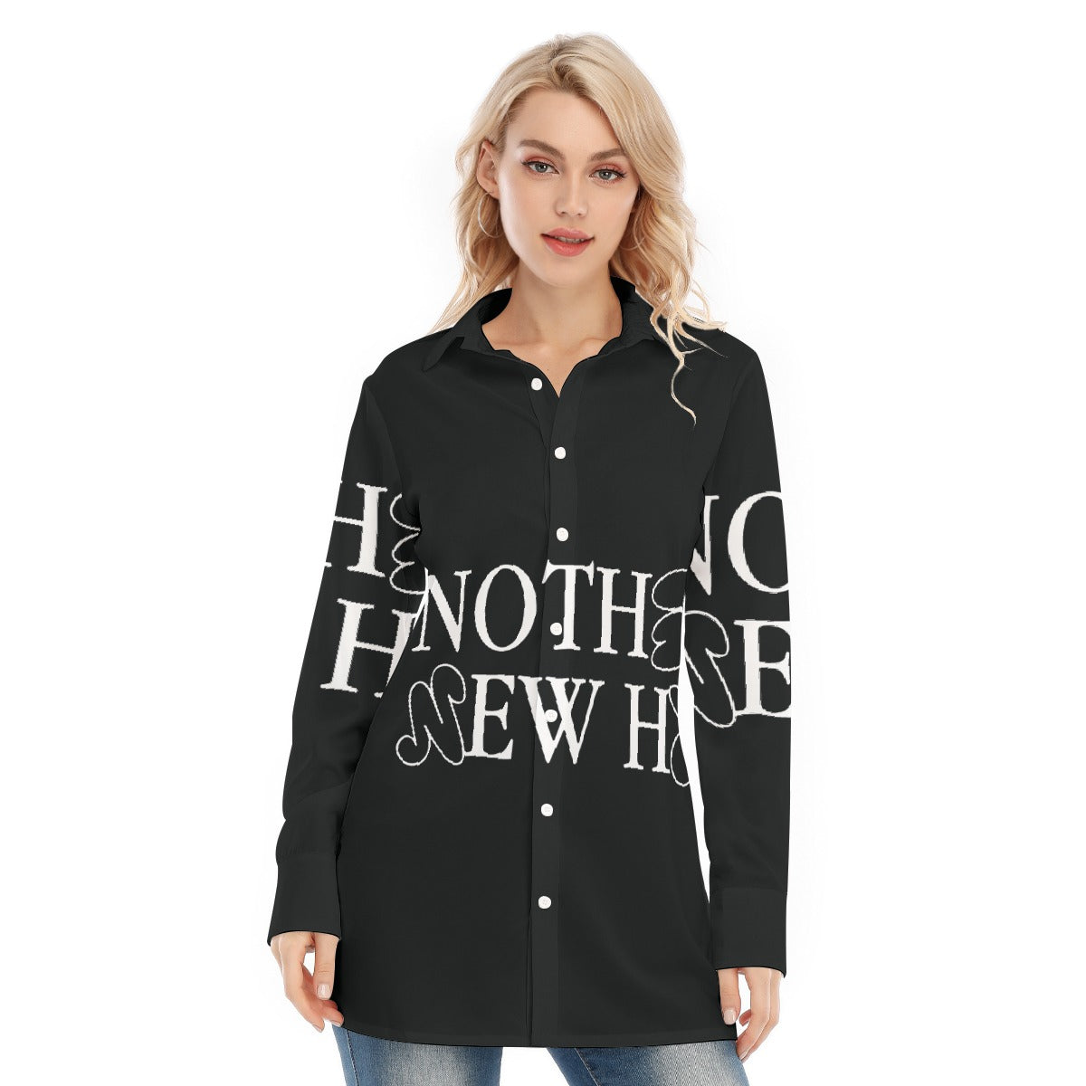 All-Over Print Women's Long Shirt