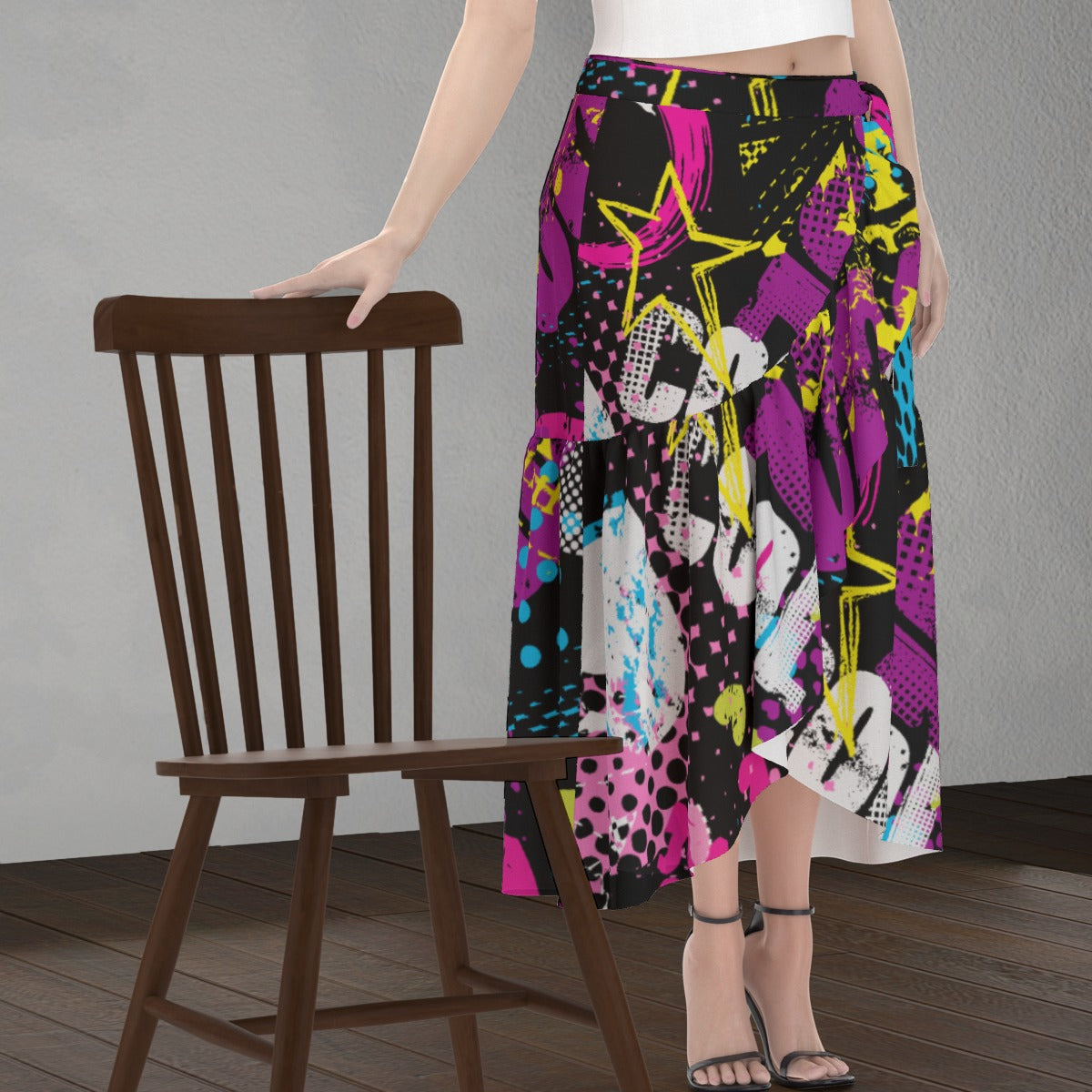 All-Over Print Women's Wrap Skirt