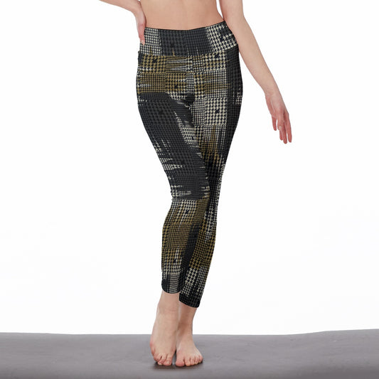 All-Over Print Women's High Waist Leggings | Side Stitch Closure