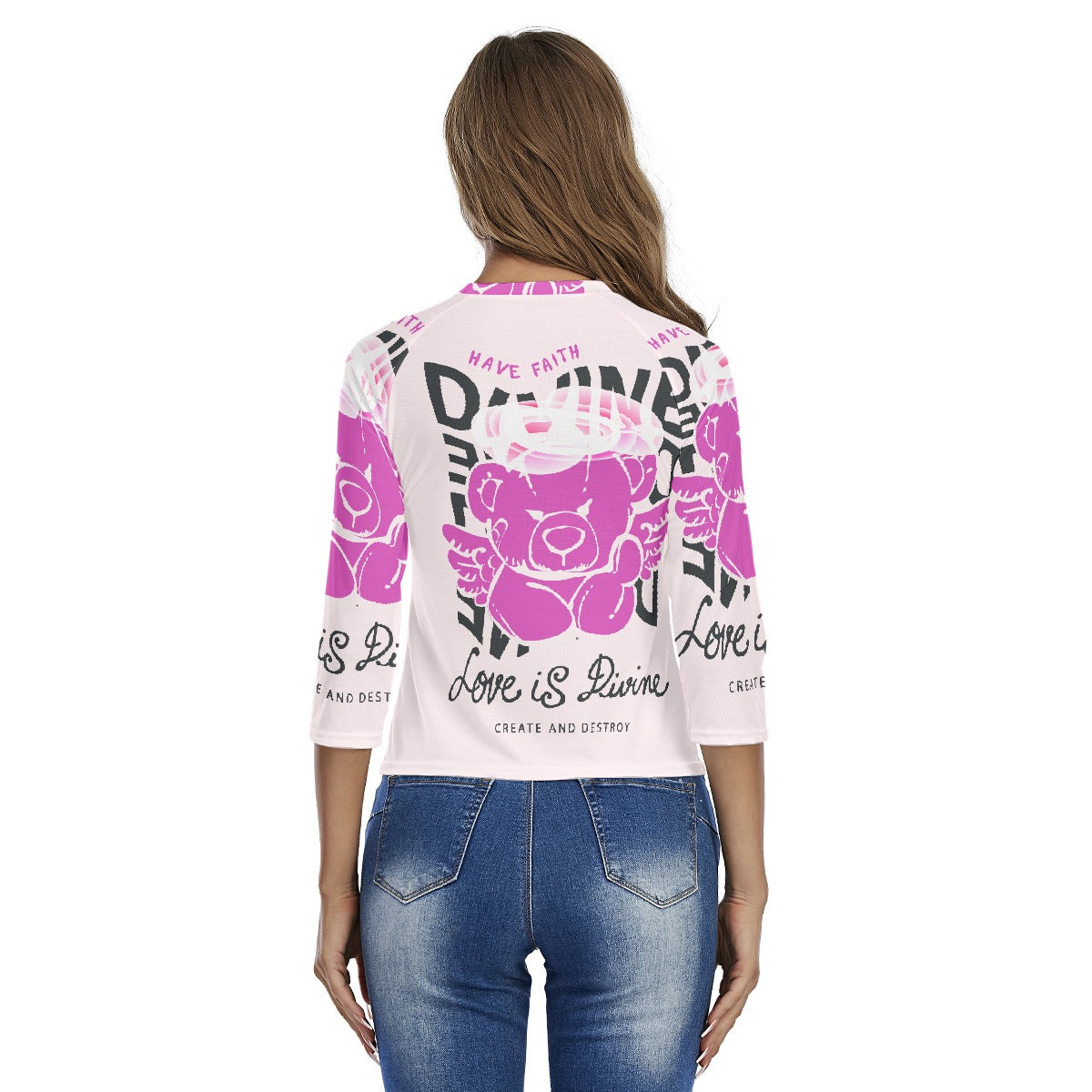 All-Over Print Women's Raglan Sleeves T-shirts