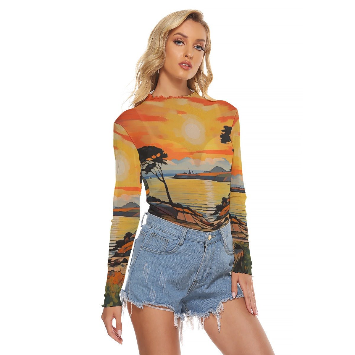 All-Over Print Women's Mesh T-shirt