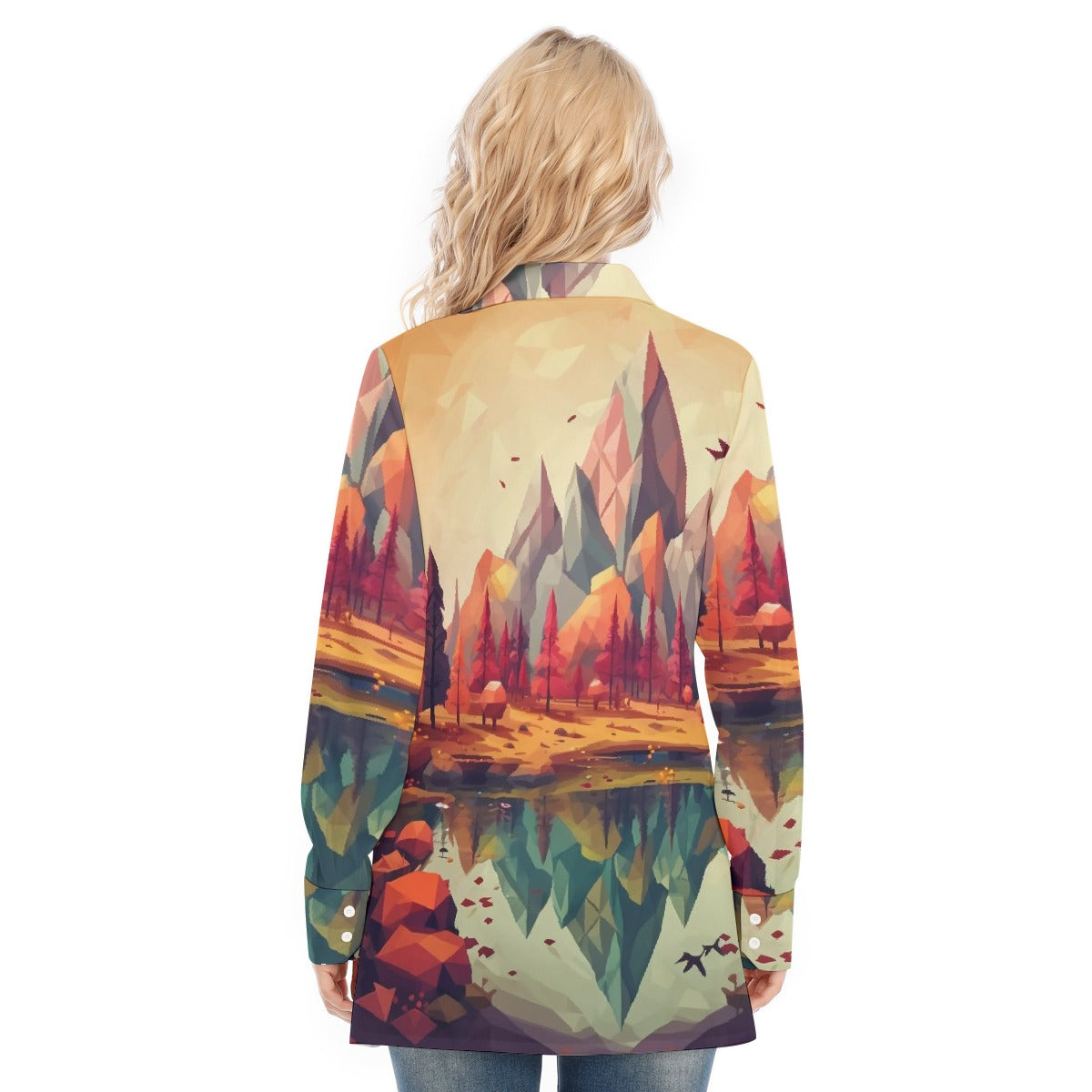 All-Over Print Women's Long Shirt