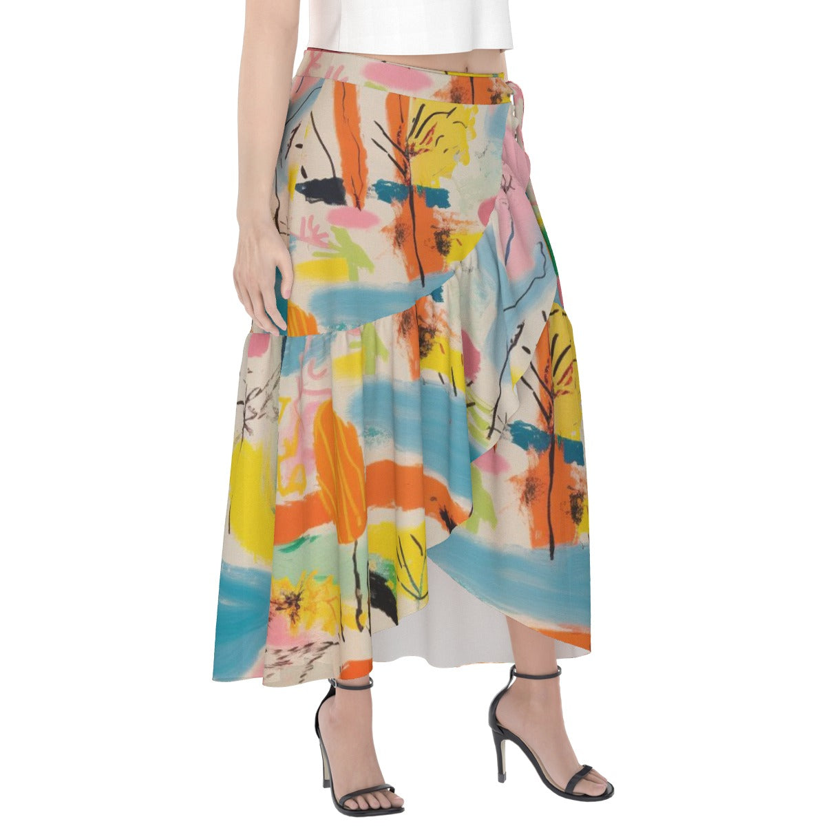 All-Over Print Women's Wrap Skirt