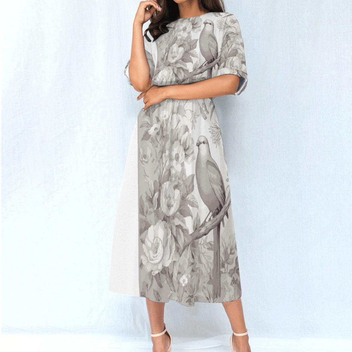 All-Over Print Women's Elastic Waist Dress