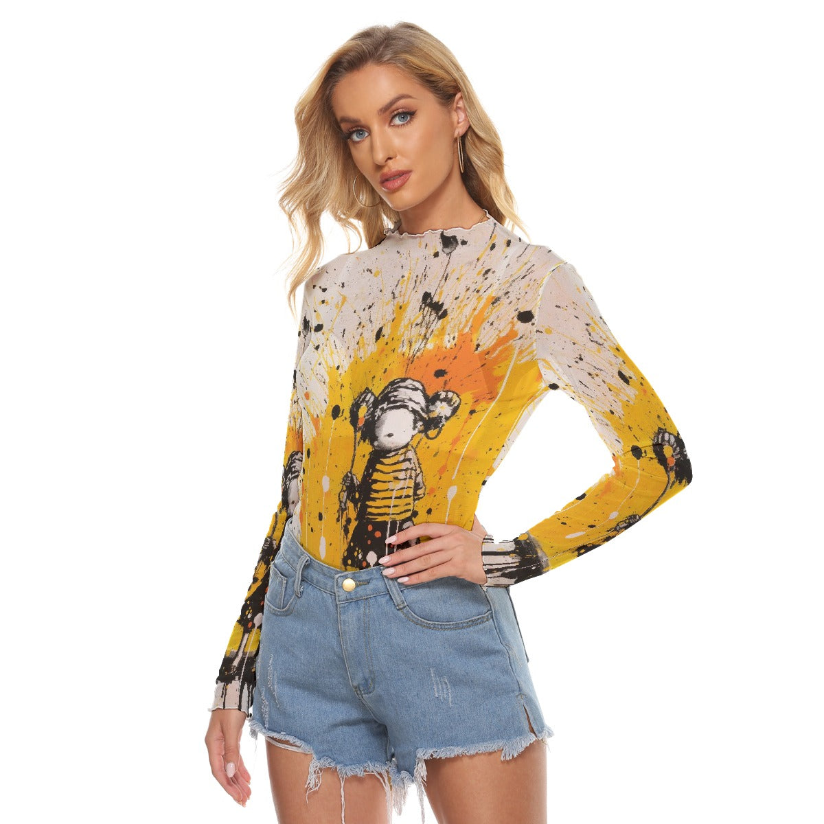 All-Over Print Women's Mesh T-shirt