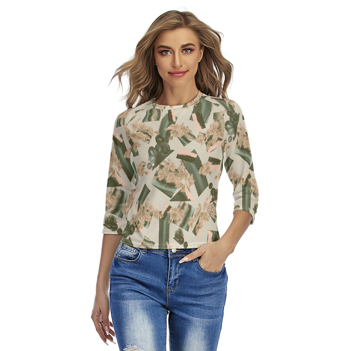 All-Over Print Women's Raglan Sleeves T-shirts