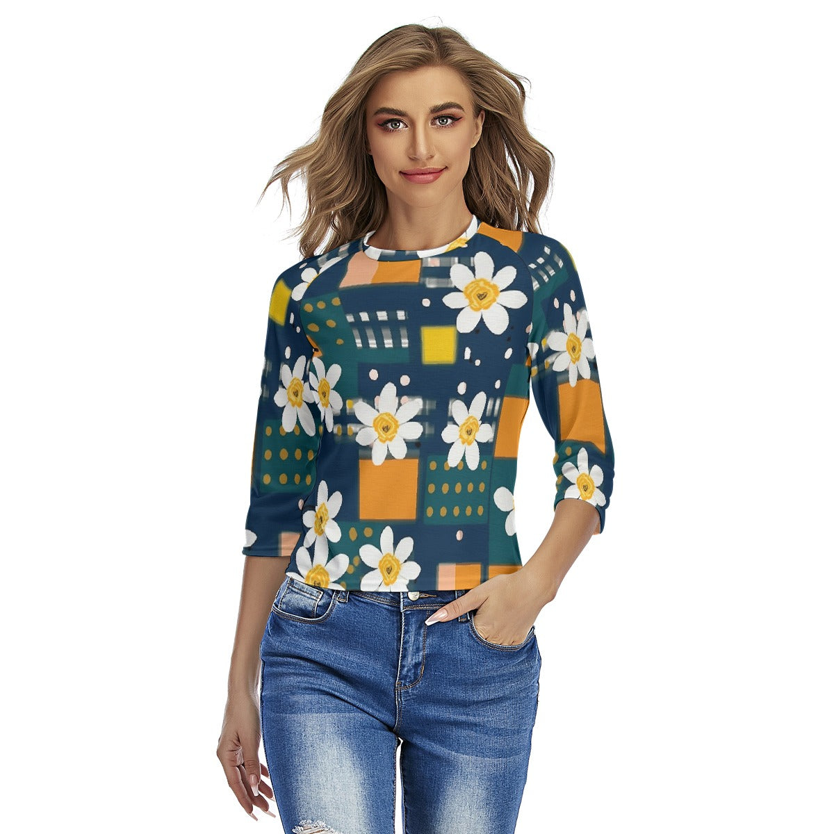 All-Over Print Women's Raglan Sleeves T-shirts